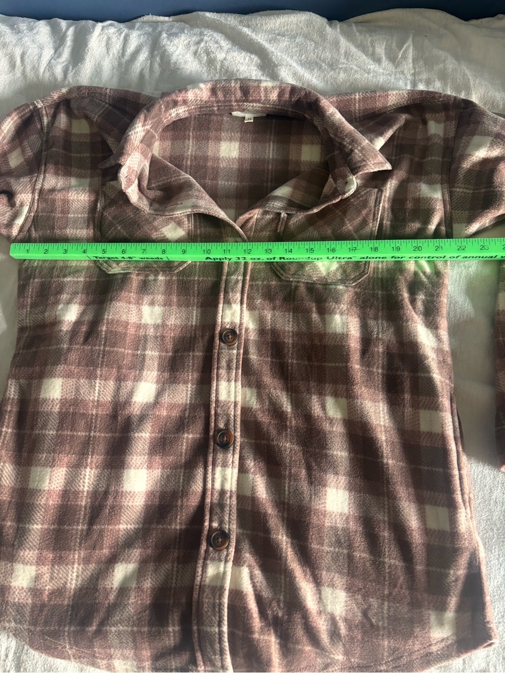 Maurice’s Fleece Shacket Small Brown. - Picture 4 of 4